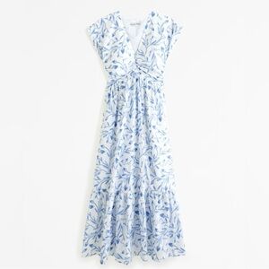 Abercrombie poplin midi dress